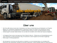 Tablet Screenshot of abc-abbruch.de